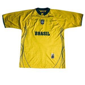 Drako Men's OS Brasil Futbol Soccer Yellow Jersey